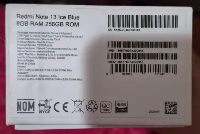 Xiaomi Redmi Note 13 Ice Blue 8GB RAM 256GB ROM - miniatura 3