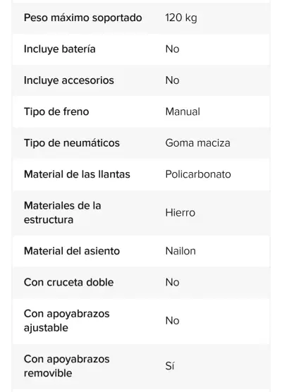 Silla de ruedas manual plegable. Solamente 3 usos. - miniatura 3