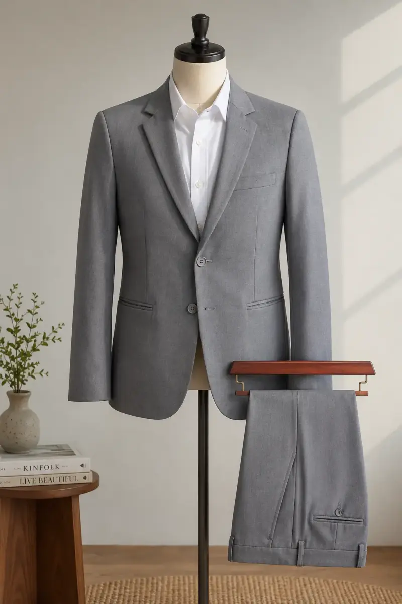 Traje gris elegante para niño