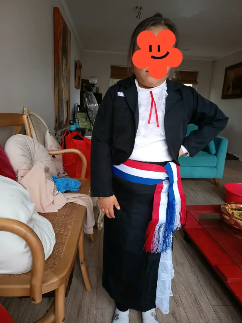 Vestido y traje de huasita elegante talla 10años - 2