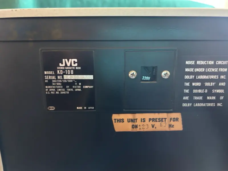 Deck de casetes estéreo JVC KD-10 vintage - 2