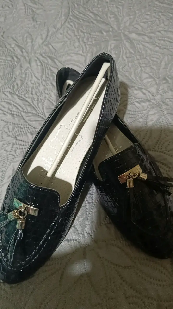 Mocasines negro con borlas - 1