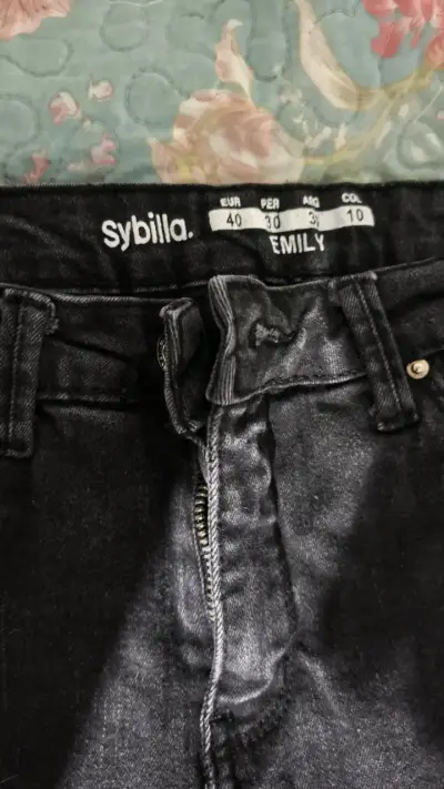 Jeans negros Sybilla Emily para mujer - miniatura 3