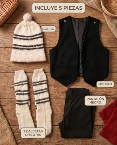 Trajes típicos chilenos con Accesorios - miniatura 3