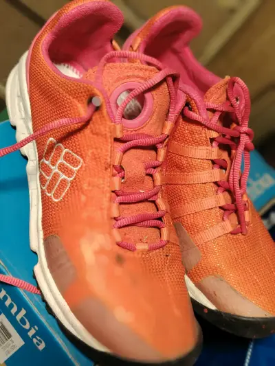 Zapatillas deportivas naranjas Columbia para mujer - miniatura 2