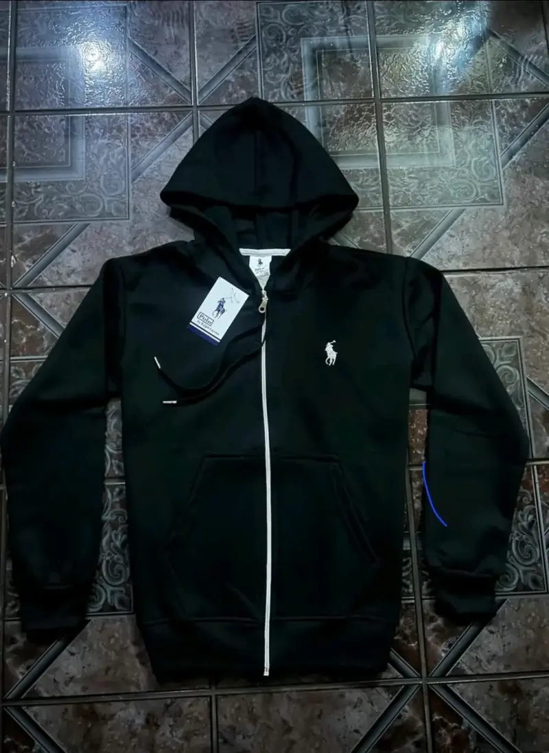 Polerón con capucha negro Polo Ralph Lauren - 1