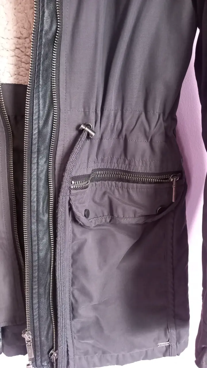 Chaqueta Foster gris con forro chiporro - 3