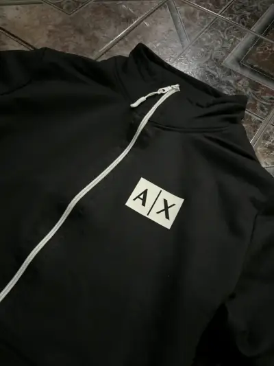 Chaqueta negra con cierre A|X para hombre - miniatura 2