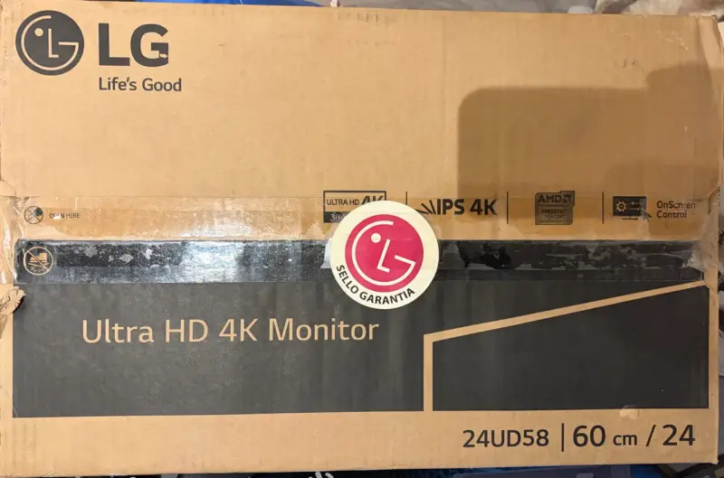 Monitor 4K LG 24 pulgadas resolución 3840x2160 - 6