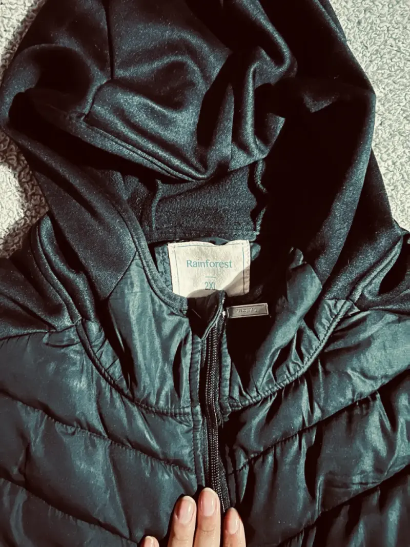 Chaqueta negra con capucha Rainforest 2XL - 2