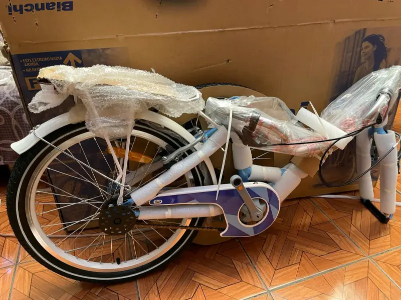 Bicicleta de Paseo Bianchi Street ST Lady Aro 20 Celeste - 3