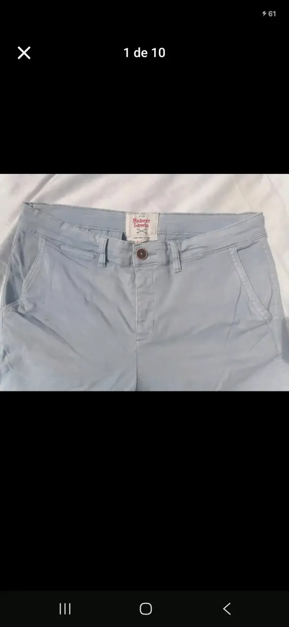 Shorts de hombre azul claro Robert Lewis - 2