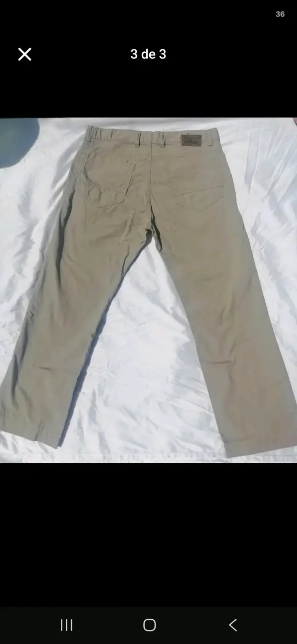 Pantalones cargo beige para hombre Ferouch - 3