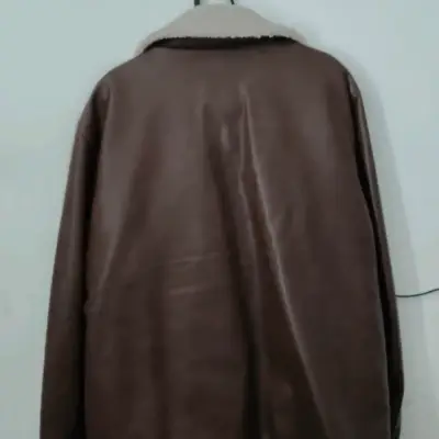 Chaqueta Levi Strauss de cuero marrón con forro XL - miniatura 4
