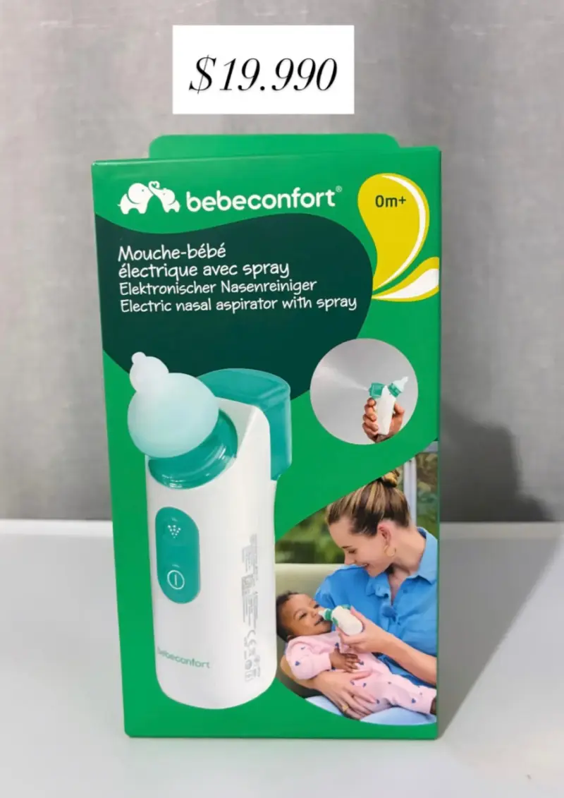 Aspirador nasal eléctrico Bebé Confort con spray