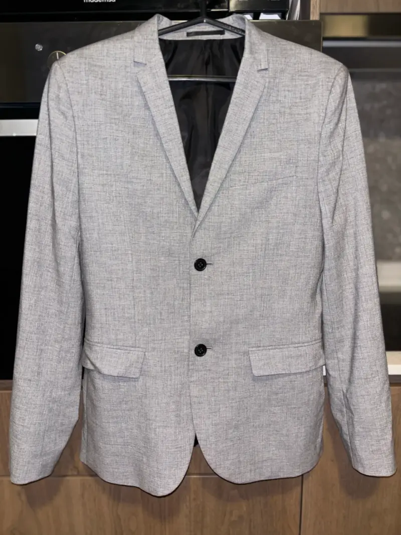 Traje gris claro H&M Skinny Fit para hombre - 1