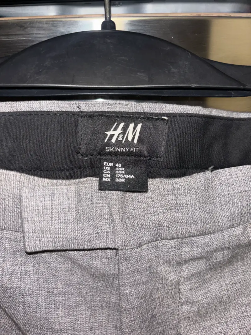 Traje gris claro H&M Skinny Fit para hombre - 4