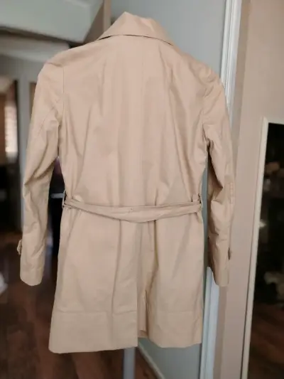 Abrigo beige para mujer Marítimo con cinturón - miniatura 3