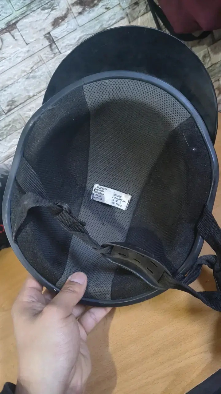 Casco de seguridad negro para motocicleta - 4