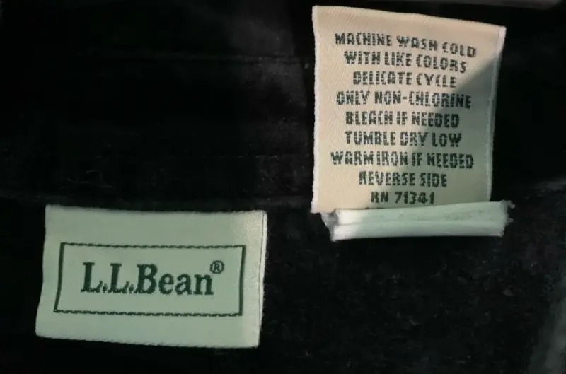 Camisa de pana negra L.L. Bean para hombre - 3