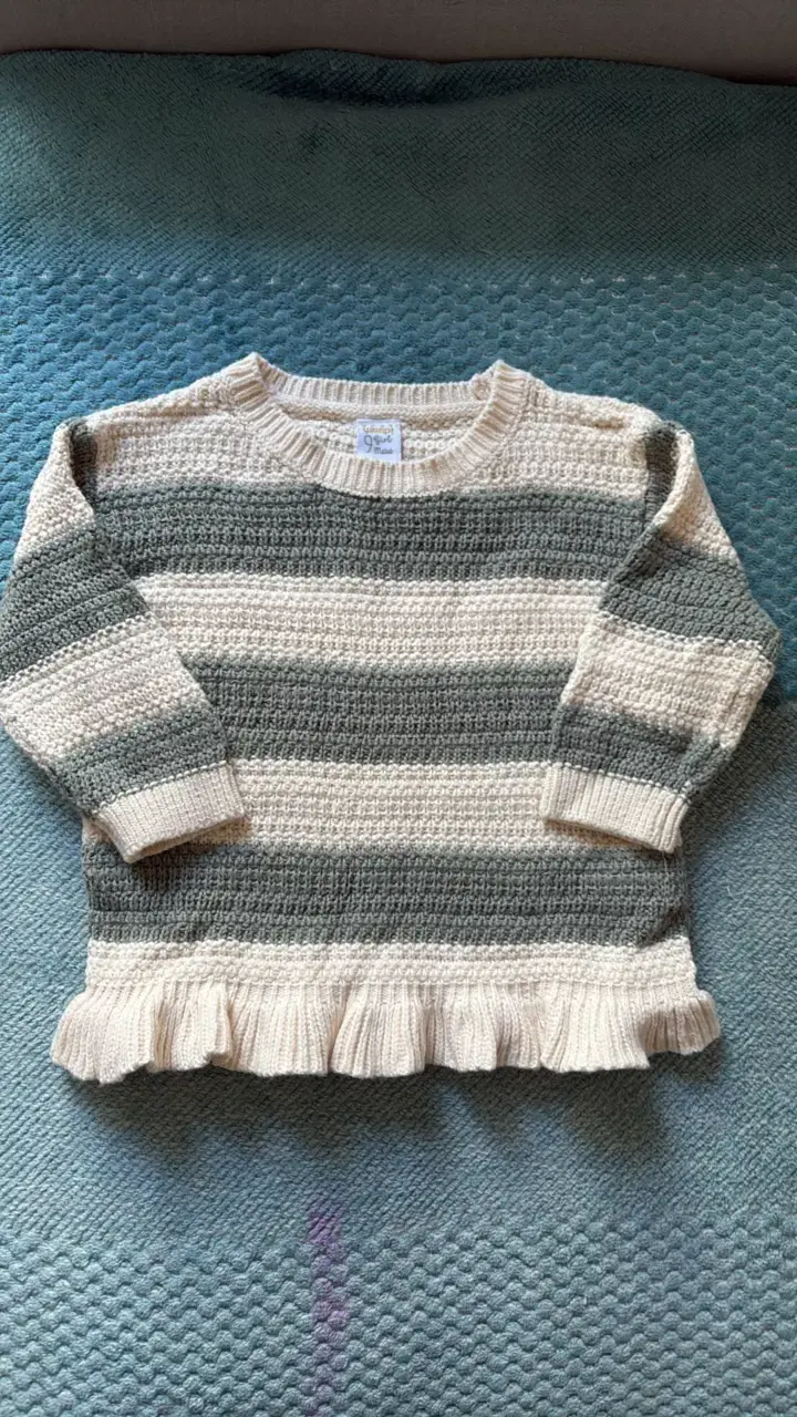 Suéter de rayas para niña 9 meses - 1