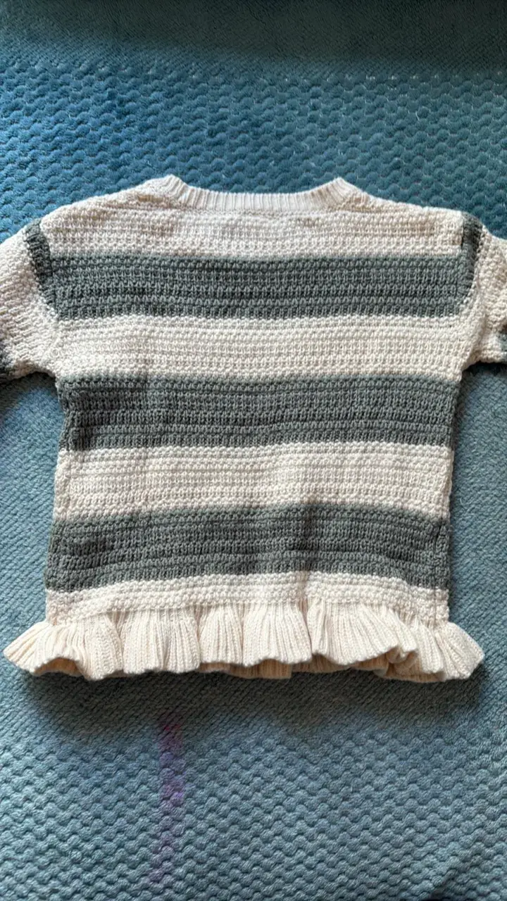 Suéter de rayas para niña 9 meses - 3