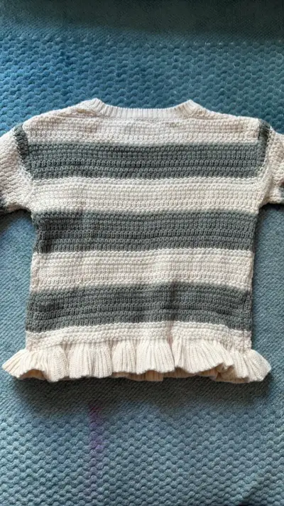 Suéter de rayas para niña 9 meses - miniatura 3