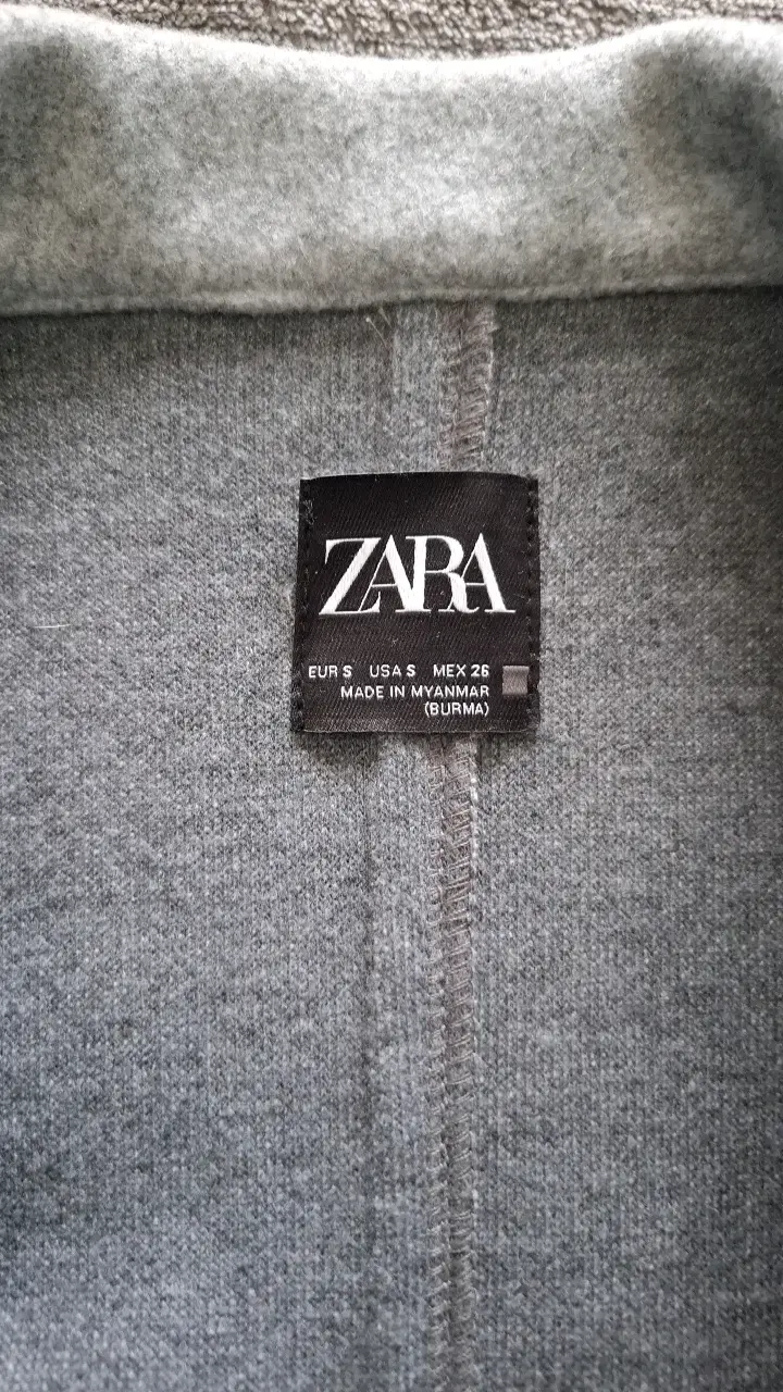 Abrigo gris largo Zara para mujer - 3