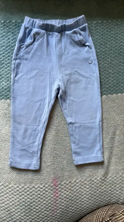 Leggins de bebé azules talla 12M Pillin - miniatura 1