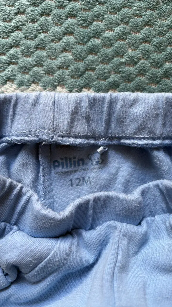 Leggins de bebé azules talla 12M Pillin - 3