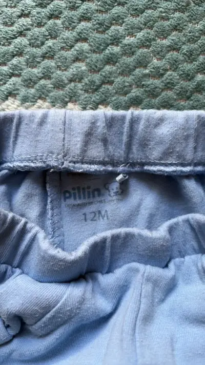 Leggins de bebé azules talla 12M Pillin - miniatura 3