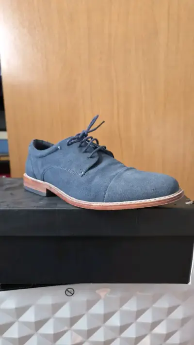 Zapatos de vestir azul para hombre Basement - miniatura 3