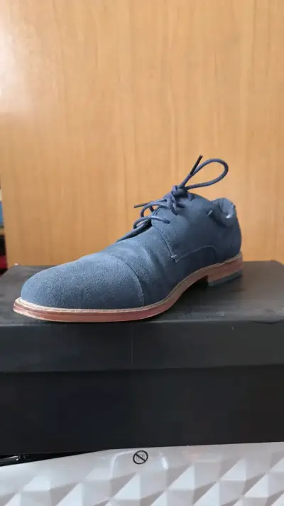 Zapatos de vestir azul para hombre Basement - miniatura 4