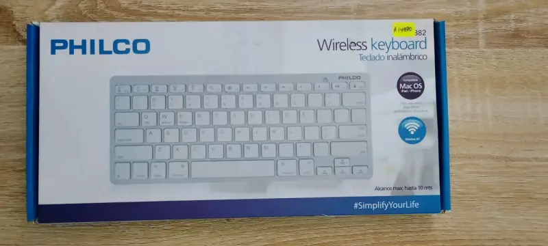 Teclado inalámbrico Philco compatible con Mac OS