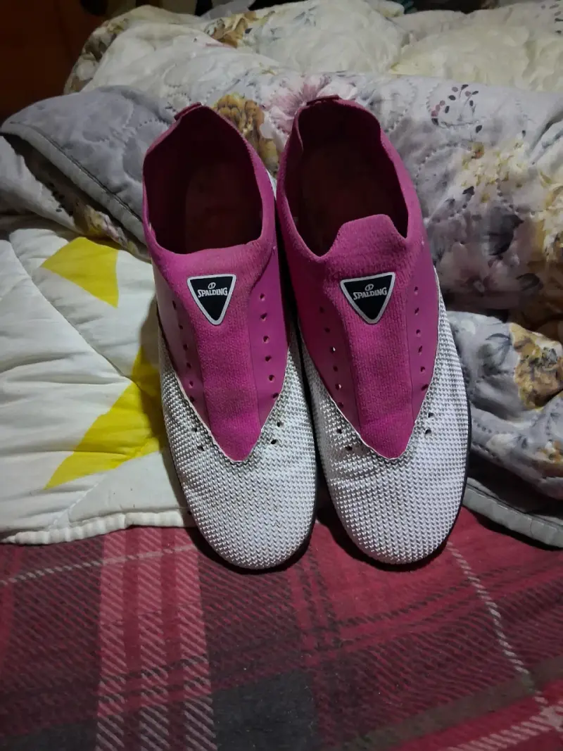 Zapatillas deportivas Spalding rosadas y blancas - 1