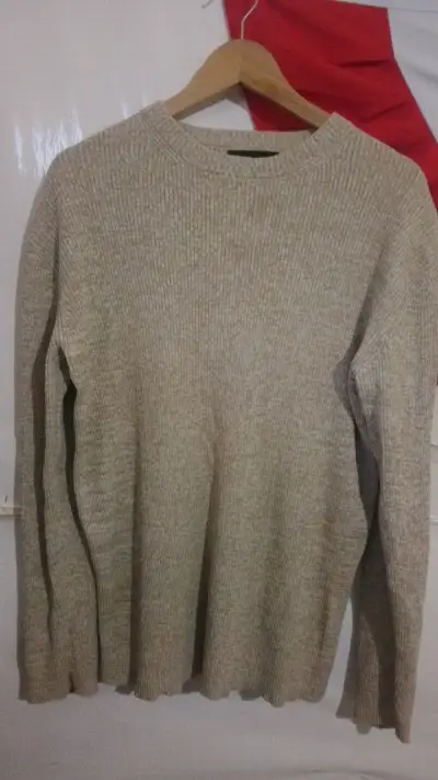 Suéter beige de lana Express para mujer - miniatura 1