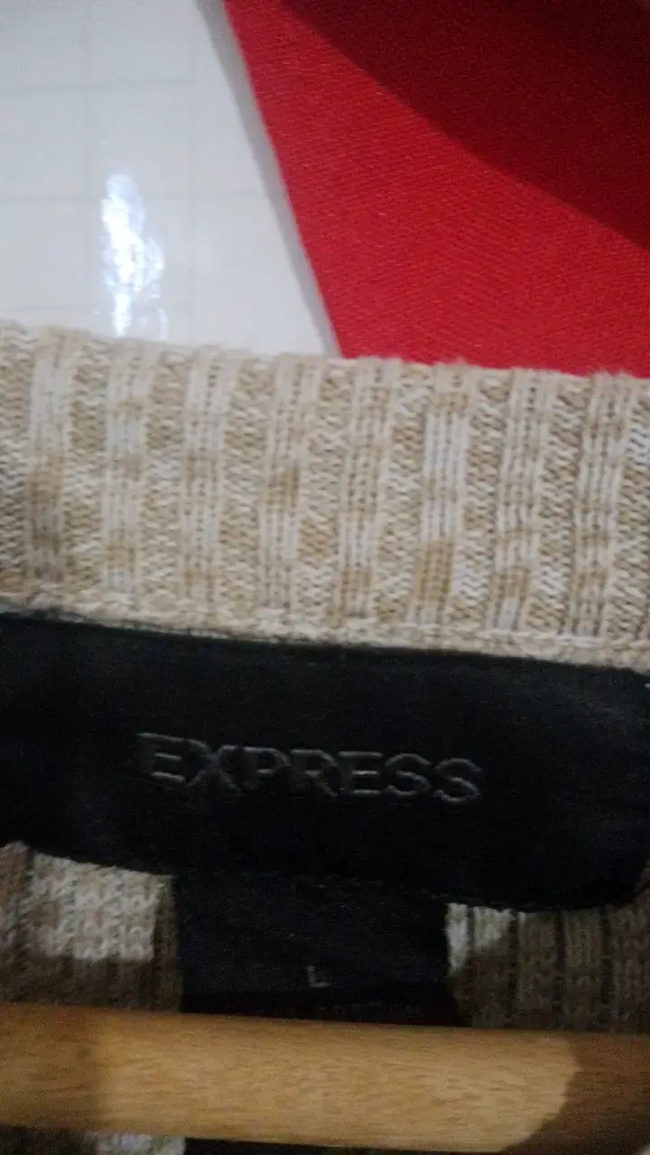Suéter beige de lana Express para mujer - 2