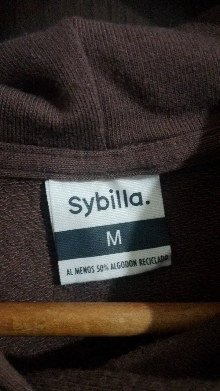 Polerón sin mangas marrón Sybilla con capucha - 3
