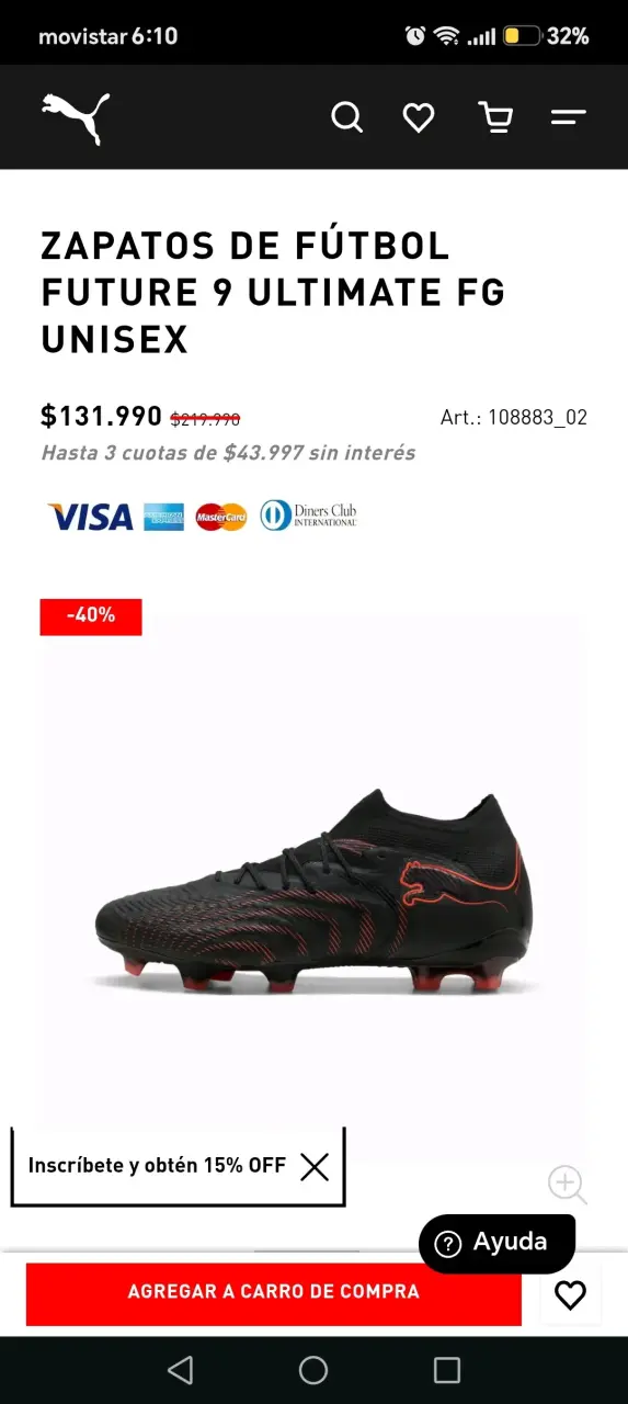 Botines de fútbol Puma Future Ultimate FG negros - 5
