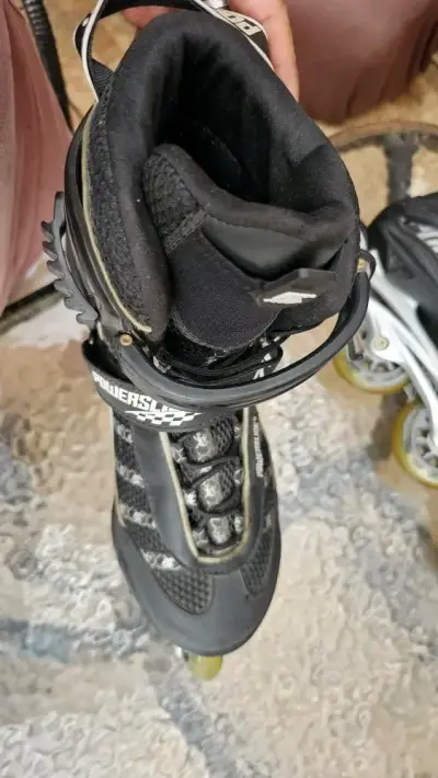 Patines en línea Powerslide negros con ajuste seguro - miniatura 1
