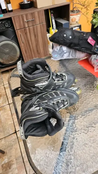 Patines en línea Powerslide negros con ajuste seguro - miniatura 3