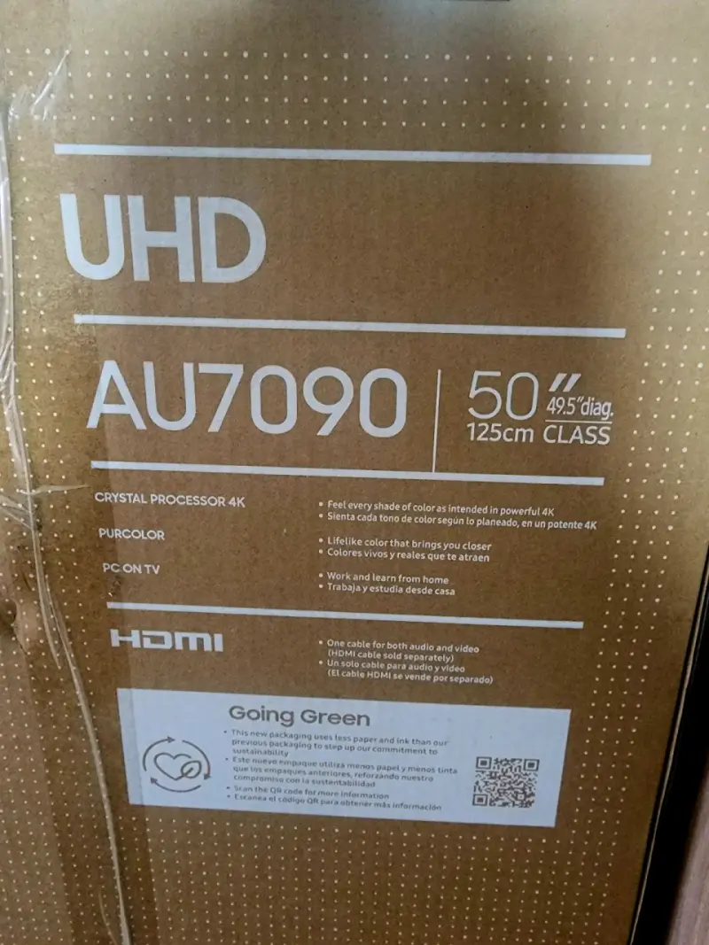 Televisor Samsung UHD 50 pulgadas AU7090 - 1