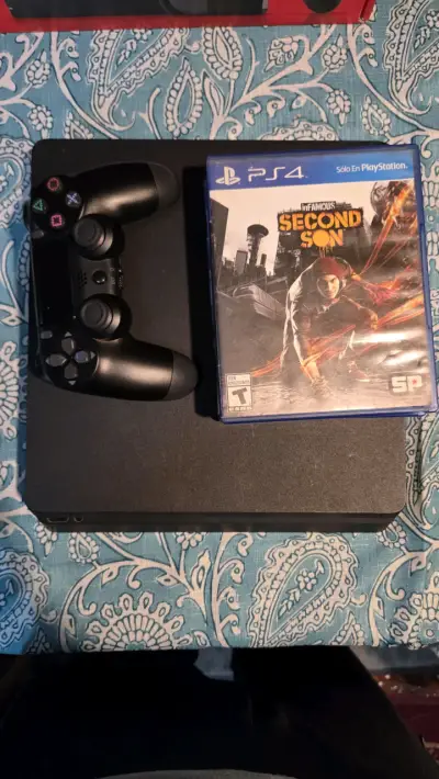 PlayStation 4 slim con control y juegos incluidos - miniatura 2