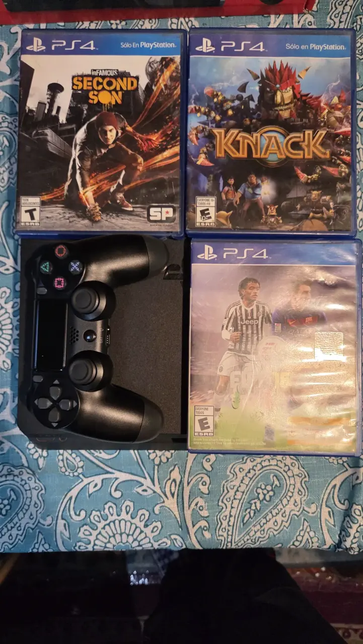 PlayStation 4 slim con control y juegos incluidos - 3