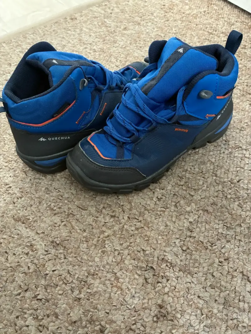 Botas de senderismo Quechua impermeables azules