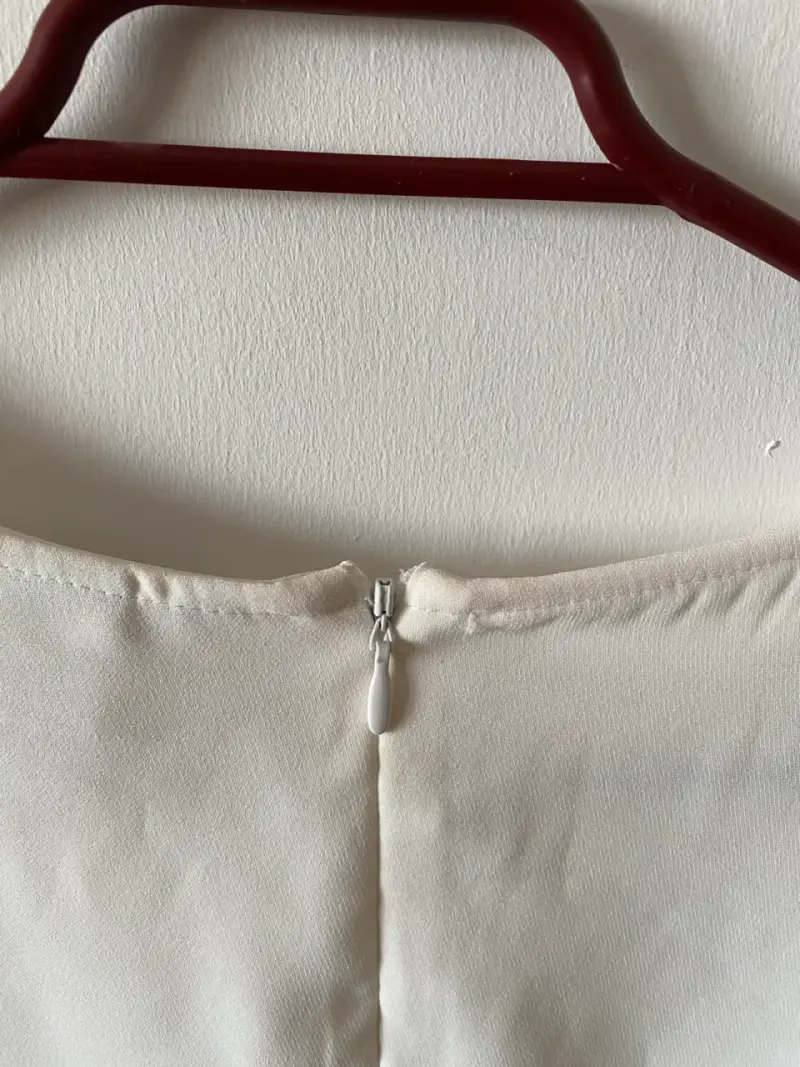 Blusa blanca con mangas acampanadas H&M talla L - 5