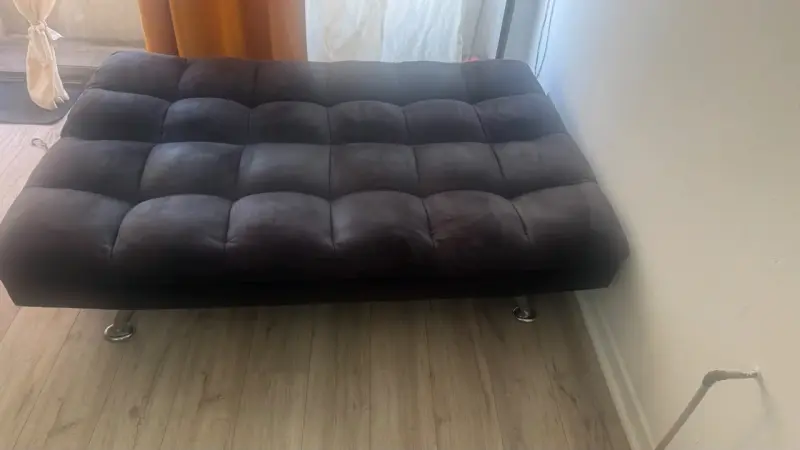 Sofá cama futón negro moderno - 2