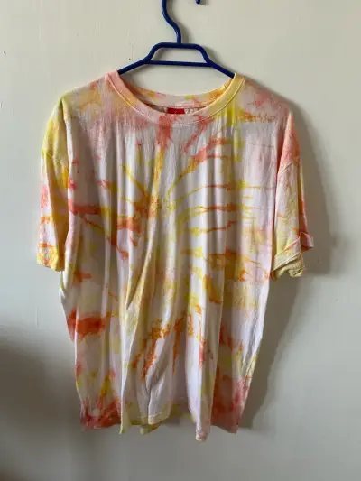 Polera tie-dye de algodón talla L - miniatura 1
