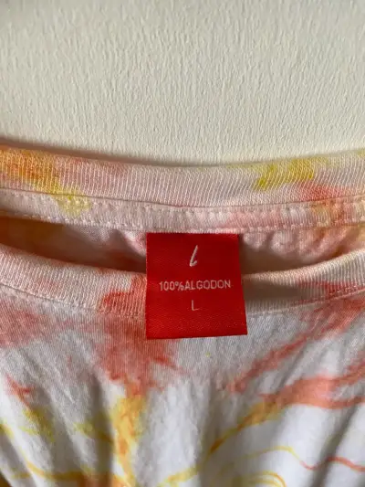 Polera tie-dye de algodón talla L - miniatura 2