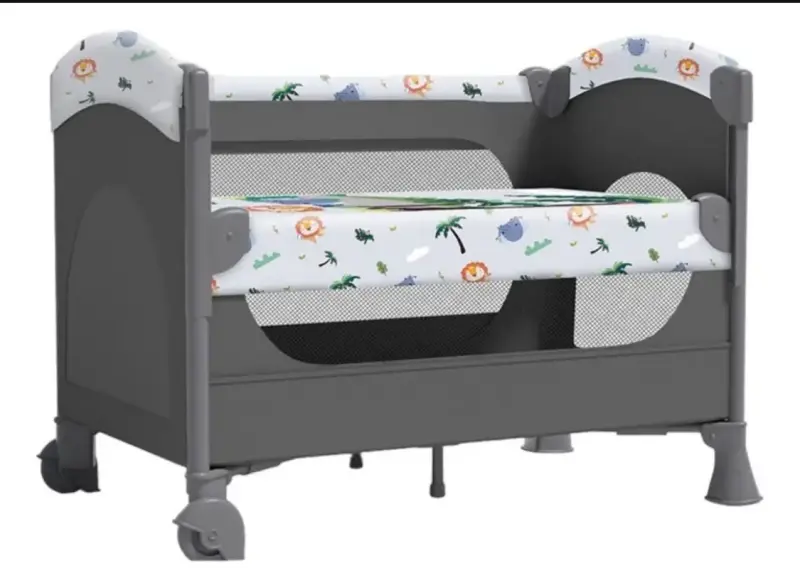 Cuna Corral de Viaje Infantil con Diseño Animal - 1